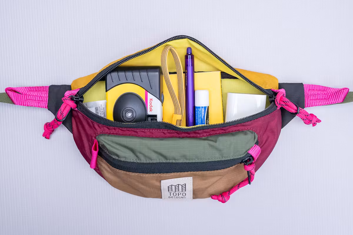 Topo Designs 山地腰包满载状态