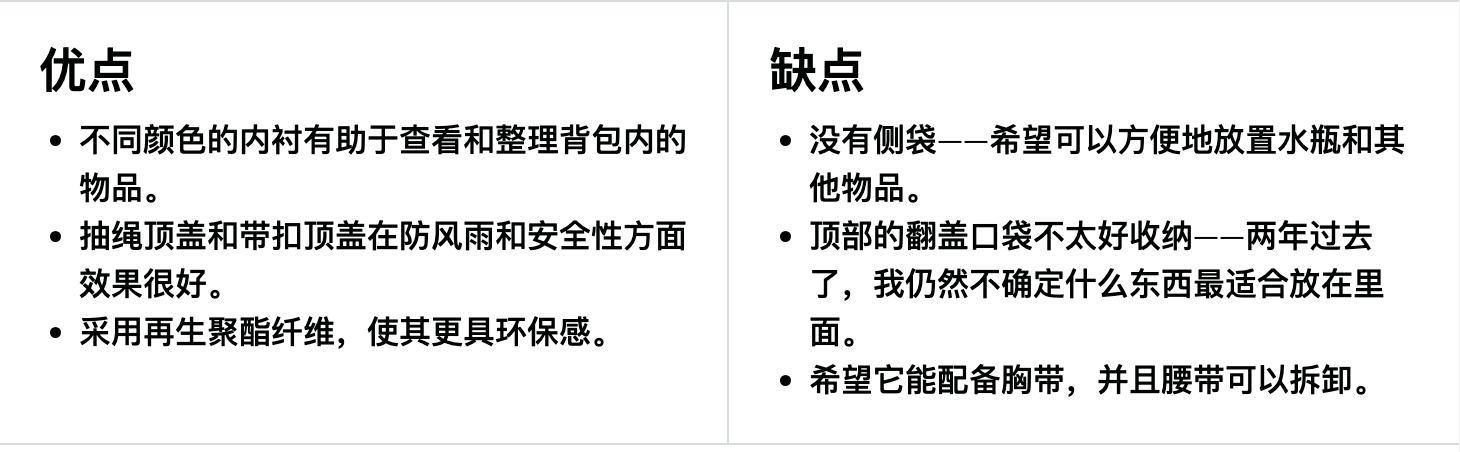 Patagonia(巴塔哥尼亚) Arbor Classic 背包优缺点 Patagonia(巴塔哥尼亚) Arbor Classic 背包优缺点