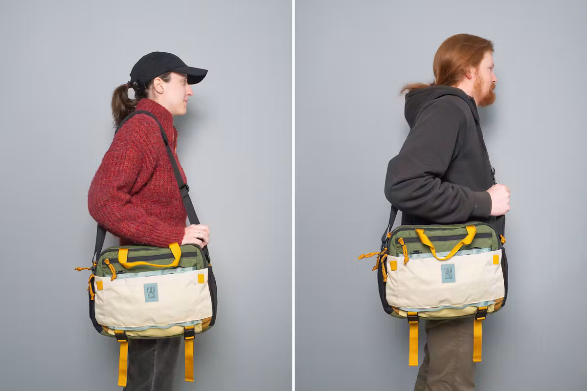 Topo Designs 山系多功能斜挎包适配说明 Topo Designs 山系多功能斜挎包适配说明