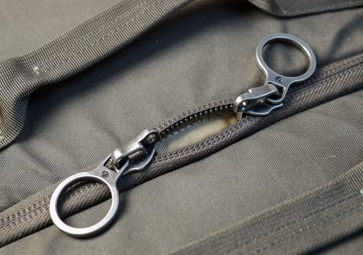 Fjallraven Splitpack 背包上配备 YKK #10 反向螺旋拉链