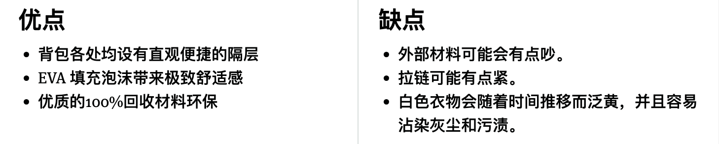 CamelBak（驼峰） A.T.P. 20 日用背包优缺点一览