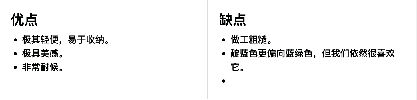 Matador 腰包优缺点一览表 Matador 腰包优缺点一览表