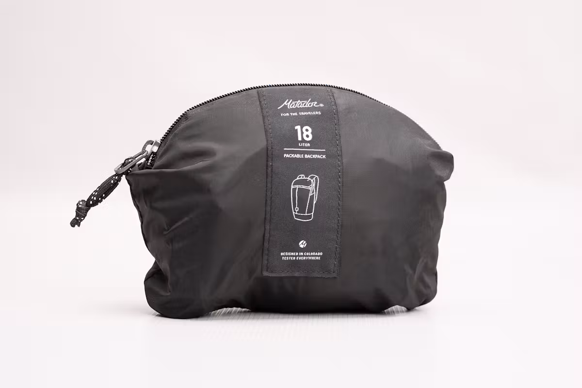 Matador 18L 可折叠背包折叠后状态 Matador 18L 可折叠背包折叠后状态
