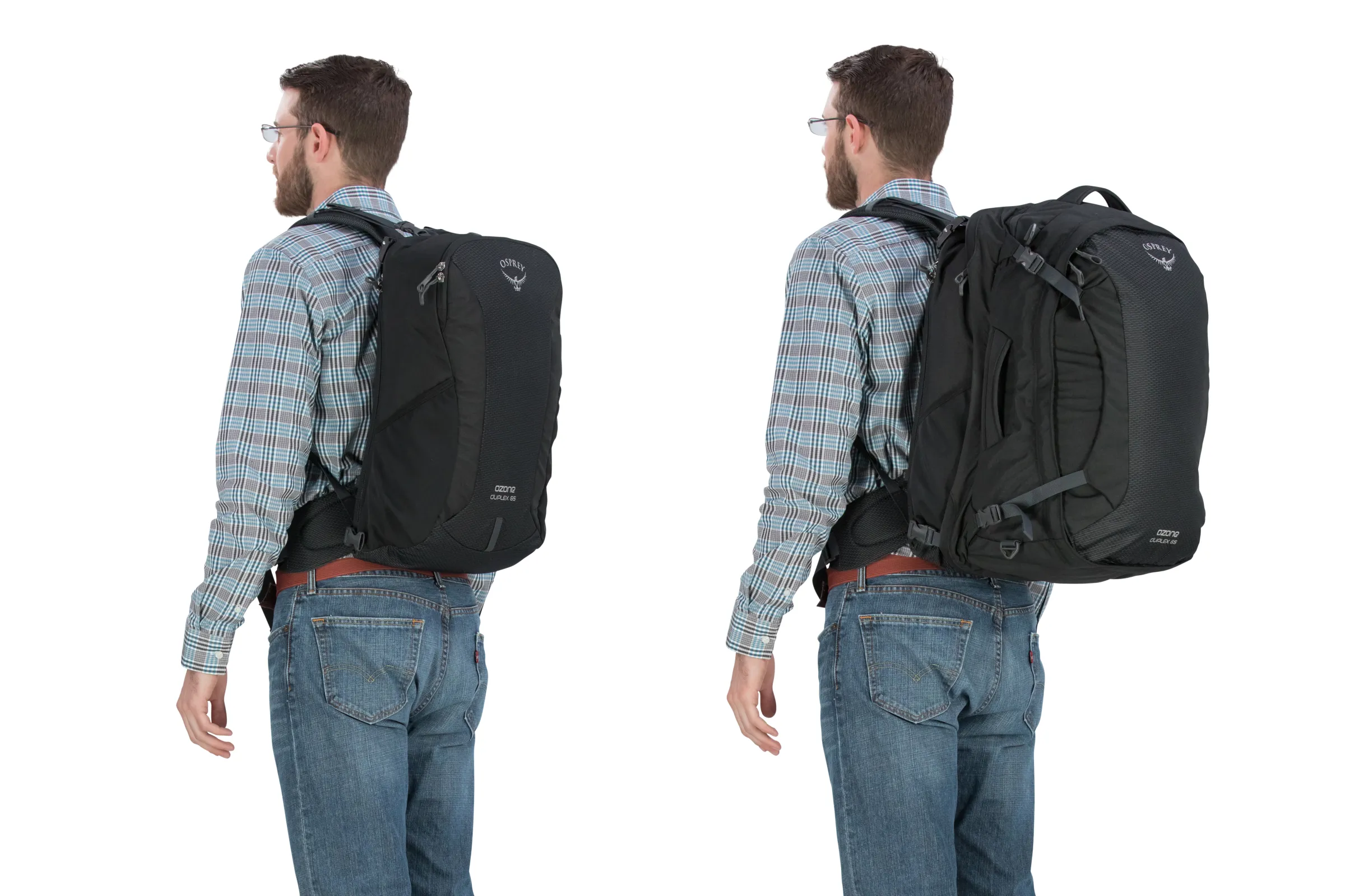 Osprey Ozone Duplex 65 背包主体 黑色 Osprey Ozone Duplex 65 背包主体 黑色