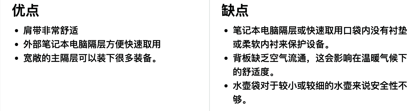 Gregory（格里高利） Retna 28 日用背包优缺点一览