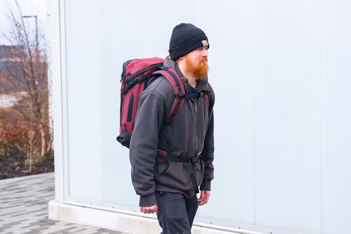 Matador Globerider35 背负系统正在使用中