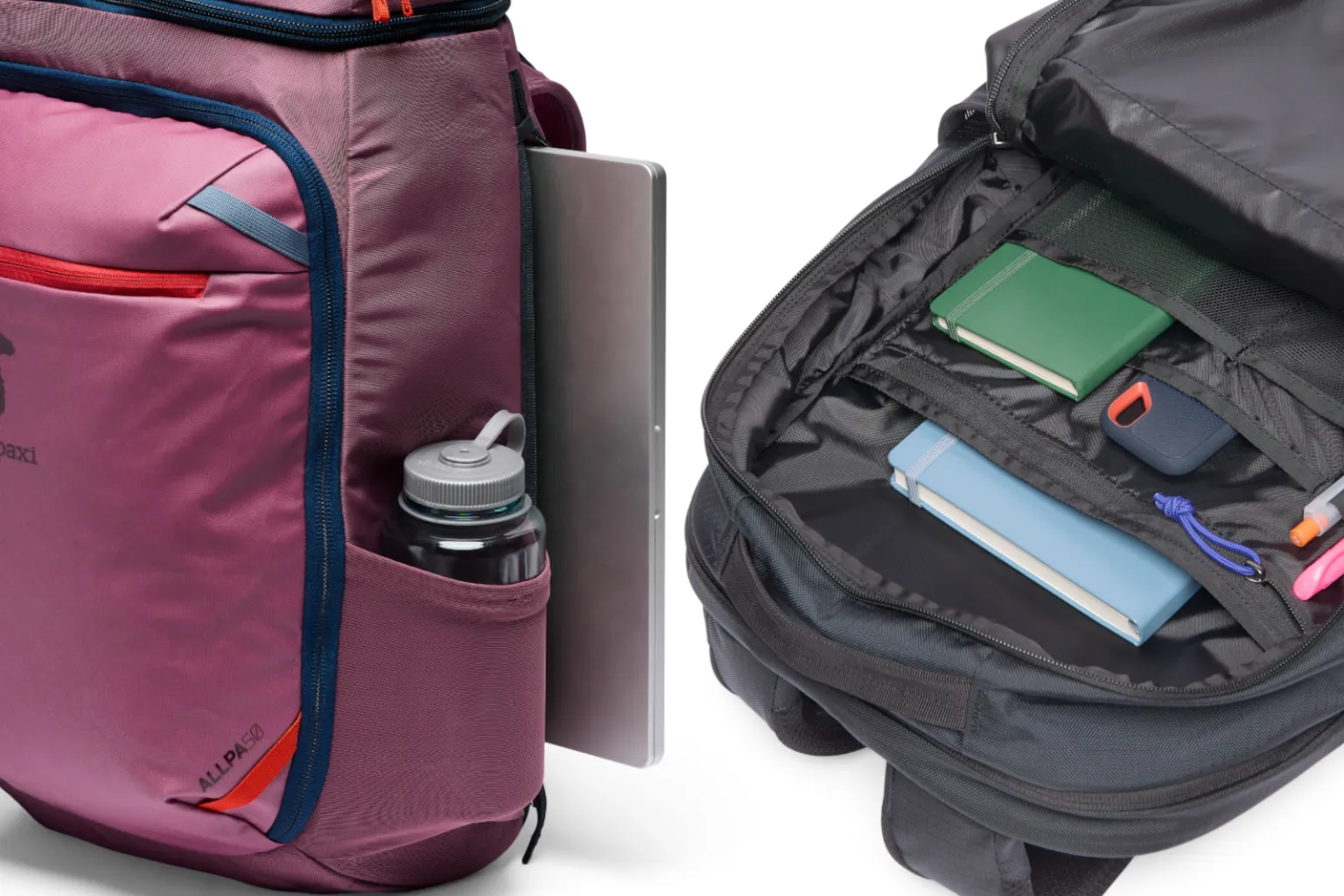 Cotopaxi Allpa 26L 侧装式和内部储物空间 Cotopaxi Allpa 26L 侧装式和内部储物空间