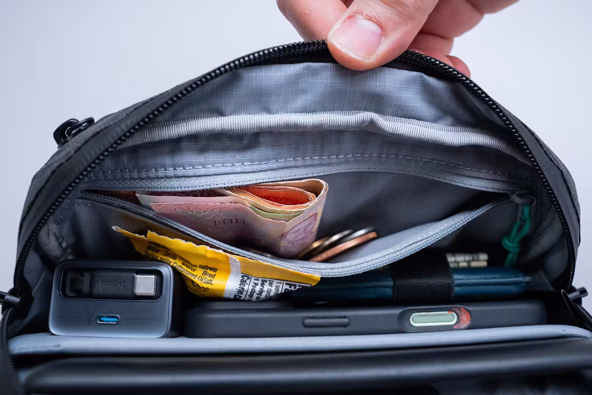 Pack Hacker x Aer Ultra Sling 内置拉链口袋 Pack Hacker x Aer Ultra Sling 内置拉链口袋