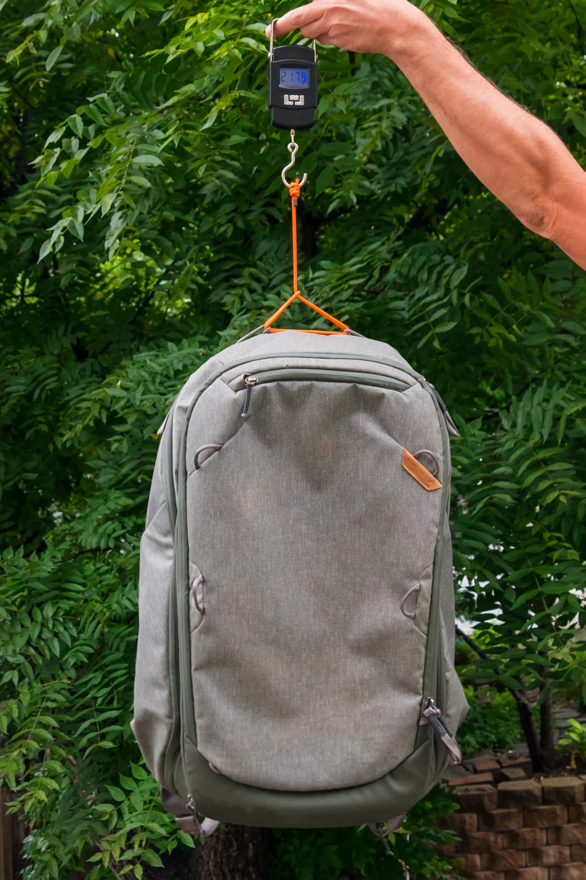 Peak Designs 45升旅行背包 称重 Peak Designs 45升旅行背包 称重
