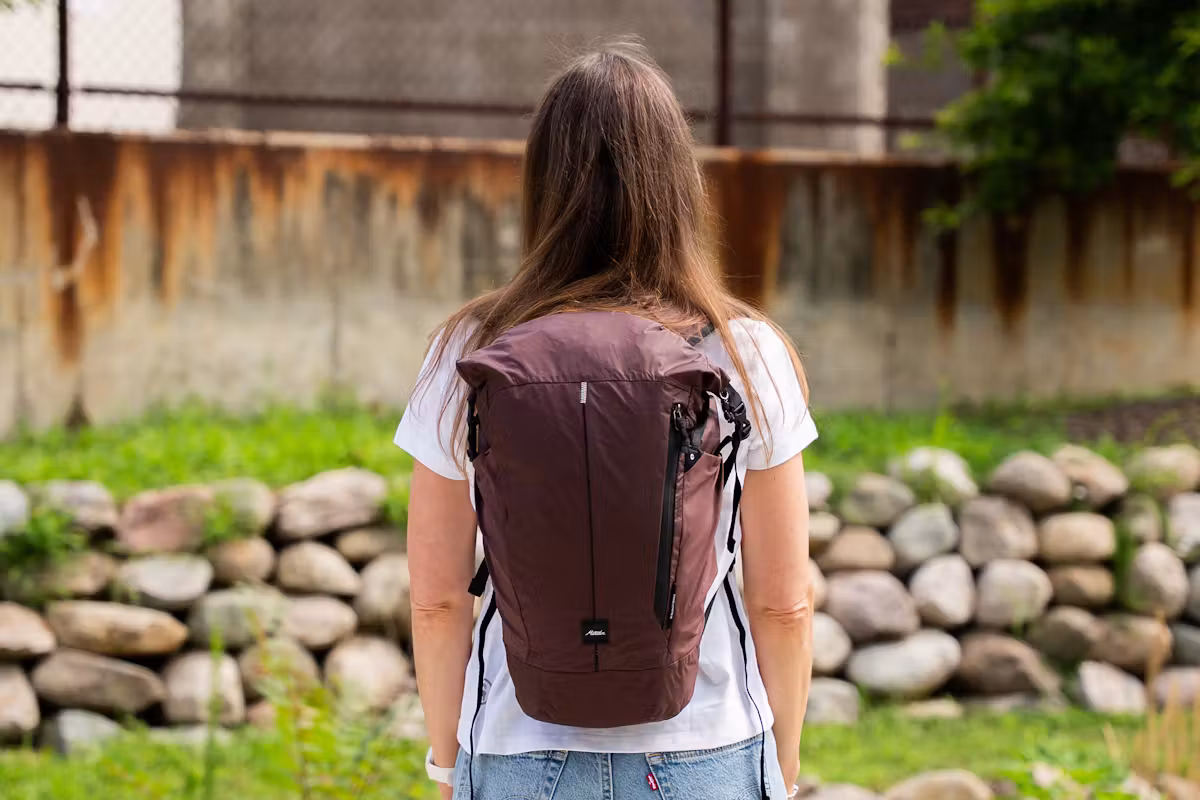 Matador 18L 防水可折叠背包后视图 Matador 18L 防水可折叠背包后视图