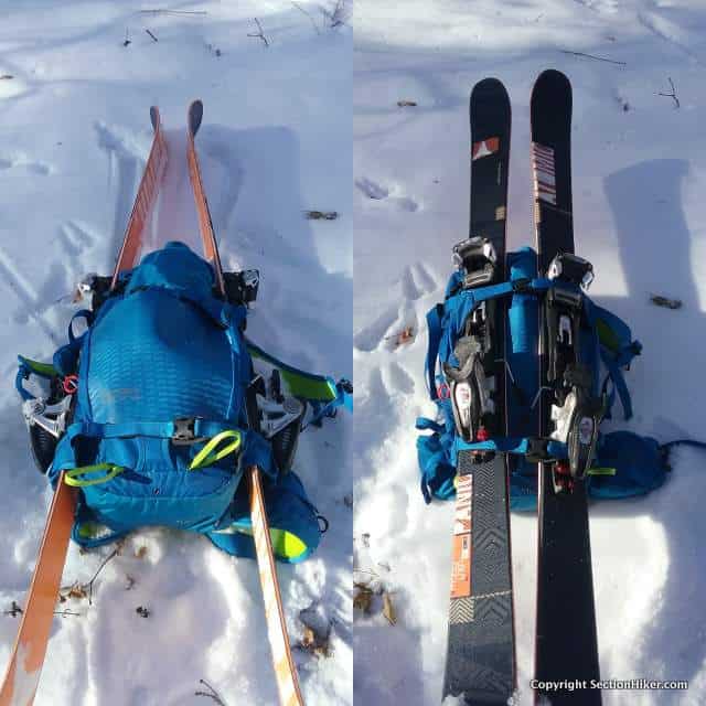 Osprey Kamber 42 是一款多功能冬季背包，可用于滑雪、单板滑雪或雪鞋行走。